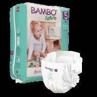 Scutece Ecolabel, Nr. 5, 12-18 kg, 22 bucati, Bambo Nature