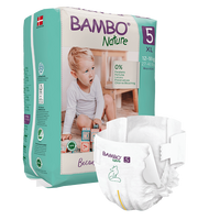 Scutece Ecolabel, Nr. 5, 12-18 kg, 22 bucati, Bambo Nature