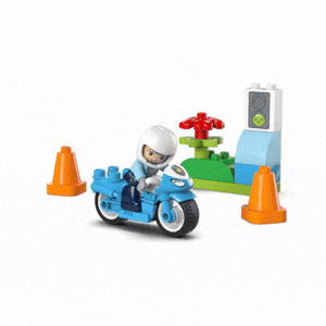 Motocicletă albastră de poliție