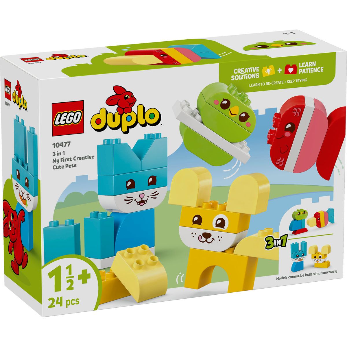 Animalute de companie creative 3 in 1, 1 an jumatate +, 10477, Lego Duplo