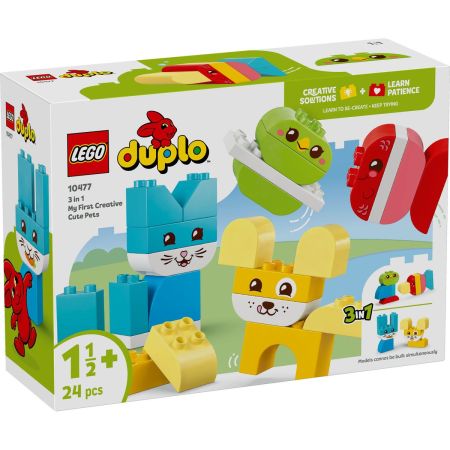Animalute de companie creative 3 in 1, 1 an jumatate +, 10477, Lego Duplo