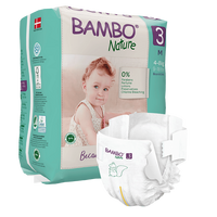 Scutece Ecolabel, Nr. 3, 4-8 kg, 28 bucati, Bambo Nature