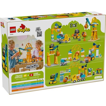 Santier si vehicule de constructii 3 in 1, 3 ani+, 10476, Lego Duplo 751498