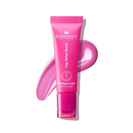 Balsam de buze cu efect lucios si breloc surpriza, Birthday Cake, 10 ml, BioBalance
