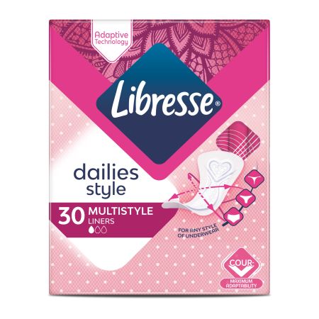 Absorbante zilnice, Multistyle, 30 bucati, Libresse