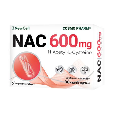 Nac, 600 mg, 30 capsule vegetale, Cosmopharm