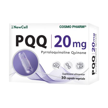 PQQ, 20 mg, 30 capsule vegetale, Cosmopharm