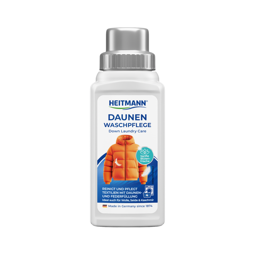 Detergent pentru ingrijirea textilelor cu umplutura din puf si pene, 250 ml, Heitmann