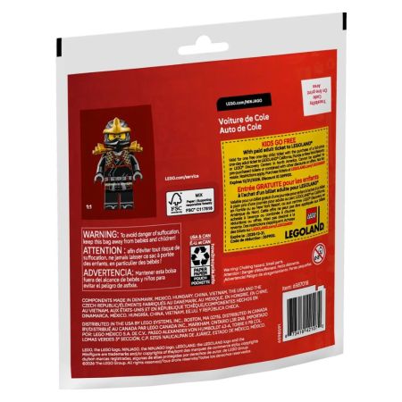 Masina Razboinicului Ninja Cole, 6 ani+, 30723, 39 piese, Lego Ninjago 752307