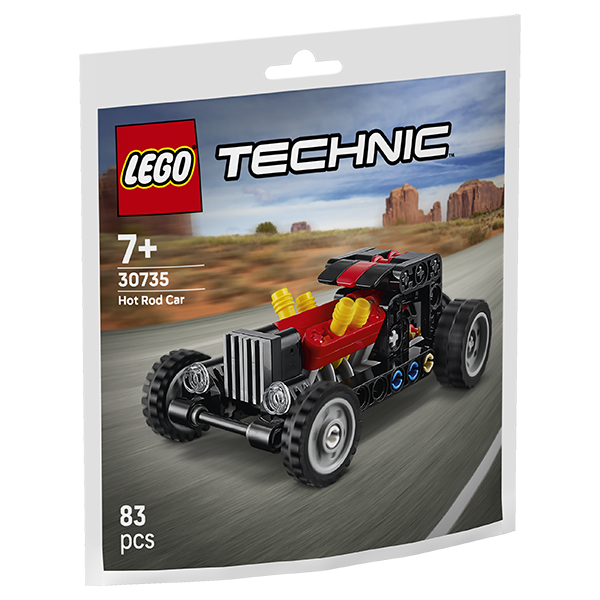 Masina Hot Rod, 7 ani+, Lego Technic