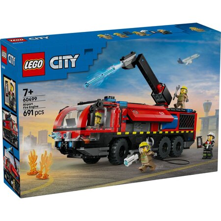 Autospeciala de pompieri la aeroport, 7 ani+, 60499, 691 piese, Lego City 752470