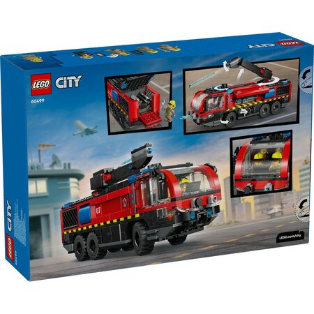 Autospeciala de pompieri la aeroport, 7 ani+, 60499, 691 piese, Lego City 752474