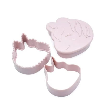 Forme 3 in 1 cu animale pentru sandwich, Unicorn si Pisica, Melii 752515