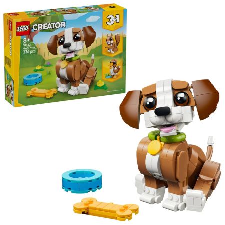 Animale adorabile, Catelus jucaus, 8 ani+, 31382, 336 piese, Lego Creator 3in1