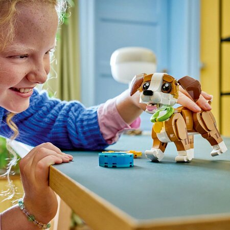 Animale adorabile, Catelus jucaus, 8 ani+, 31382, 336 piese, Lego Creator 3in1 752546