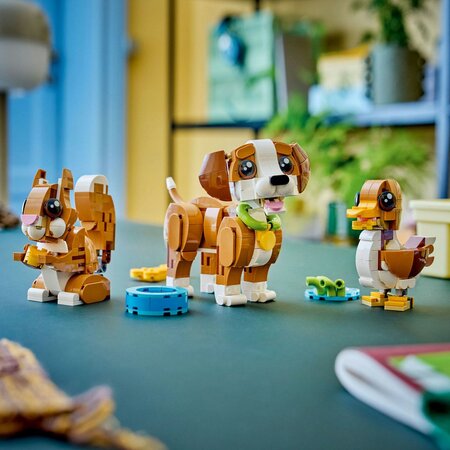 Animale adorabile, Catelus jucaus, 8 ani+, 31382, 336 piese, Lego Creator 3in1 752545