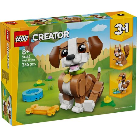 Animale adorabile, Catelus jucaus, 8 ani+, 31382, 336 piese, Lego Creator 3in1 752544