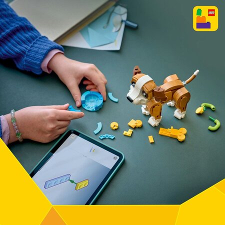 Animale adorabile, Catelus jucaus, 8 ani+, 31382, 336 piese, Lego Creator 3in1 752548