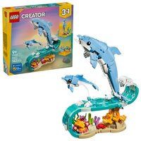 Animale marine, Delfini superbi, 9 ani+, 31385, 542 piese, Lego Creator 3in1