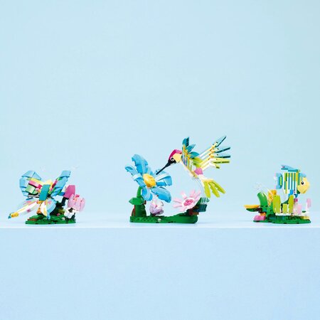 Animale salbatice, Colibri colorat, 8 ani+, 31384, 312 piese, Lego Creator 3in1 752611
