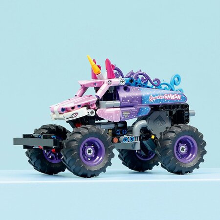 Monster Jam Sparkle Smash cu motor cu arc, 7 ani+, Lego Technic 752593