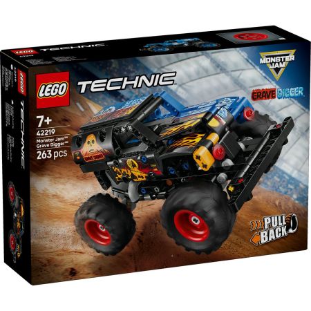 Monster Jam Grave Digger Foc si Gheata, 7 ani+, 42219, Lego Technic