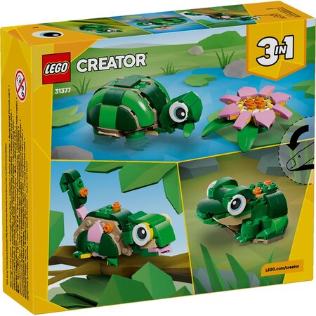 Broasca-testoasa cu o floare de nufar, 7 ani+, 31377, 124 piese, Lego Creator 3in1 752652