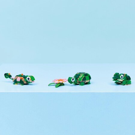 Broasca-testoasa cu o floare de nufar, 7 ani+, 31377, 124 piese, Lego Creator 3in1 752651