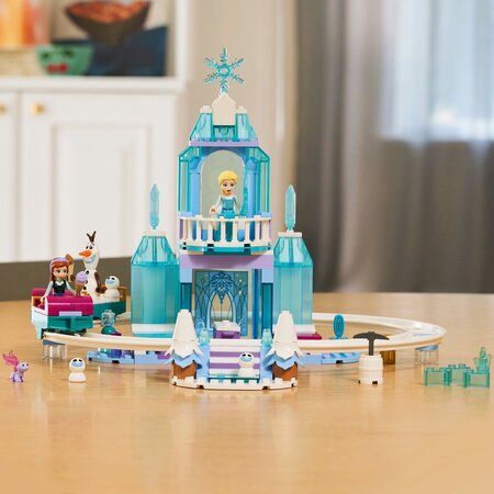 Aventura cu sania pe sine la castelul de gheata al Elsei, 4 ani+, 43281, 216 piese, Lego Disney 752692