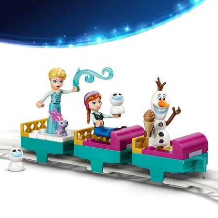 Aventura cu sania pe sine la castelul de gheata al Elsei, 4 ani+, 43281, 216 piese, Lego Disney 752695