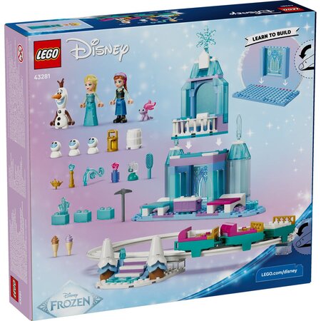 Aventura cu sania pe sine la castelul de gheata al Elsei, 4 ani+, 43281, 216 piese, Lego Disney 752697