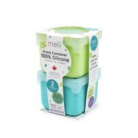 Set 2 recipiente din silicon, Blue Lime, Melii