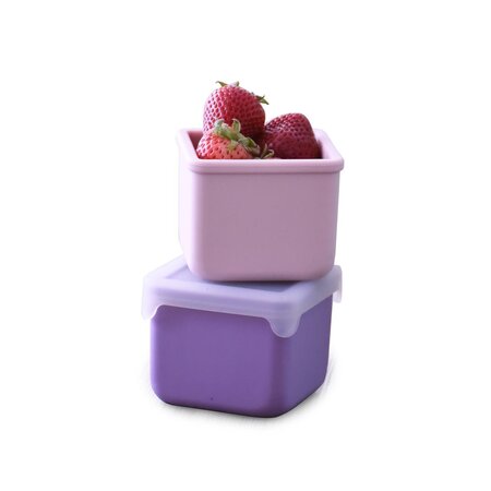 Set 2 recipiente din silicon, Pink Purple, Melii 752705