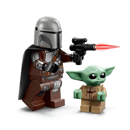 Motocicleta rapida a lui Mandalorian si Grogu, 6 ani+, Lego Star Wars 752726