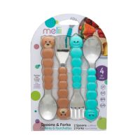 Set 4 tacamuri colorate, Urs si Rechin, Melii