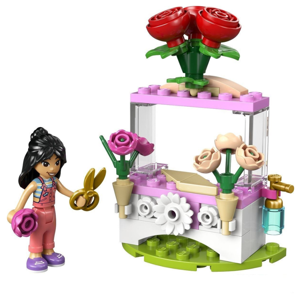 Stand cu trandafiri, 5 ani+, 30721, 55 bucati, Lego Friends