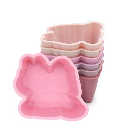 Set 6 forme de gatit din silicon, Unicorn, Melii 752790