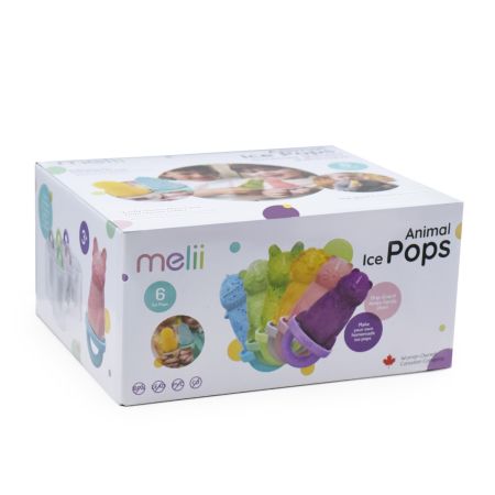 Set 6 forme de inghetata cu tava, Animale, Melii