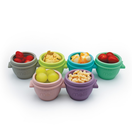 Set 6 recipiente de silicon Snap&Go, 6 x 59 ml, Melii 752852