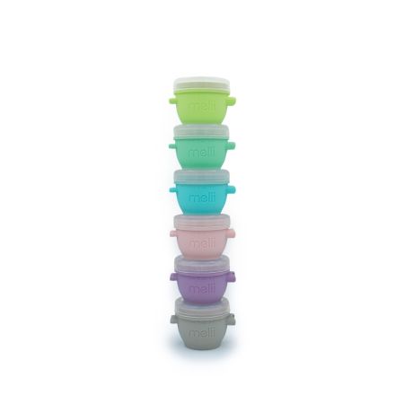 Set 6 recipiente de silicon Snap&Go, 6 x 59 ml, Melii 752854