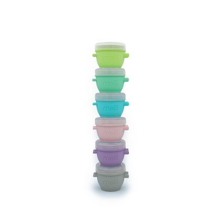 Set 6 recipiente de silicon Snap&Go, 6 x 59 ml, Melii 752854