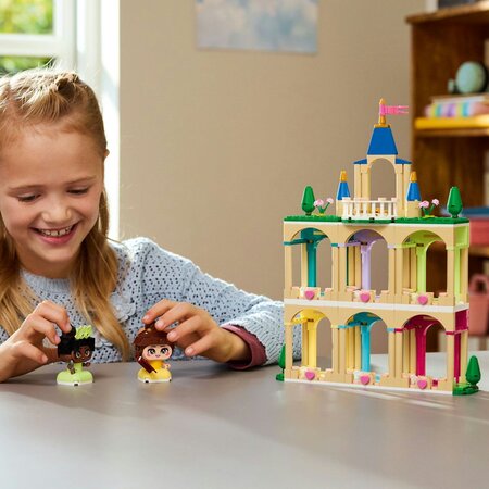 Miniprintesele Belle si Tiana la castel, 5 ani+, 43291, 358 piese, Lego Disney 752890