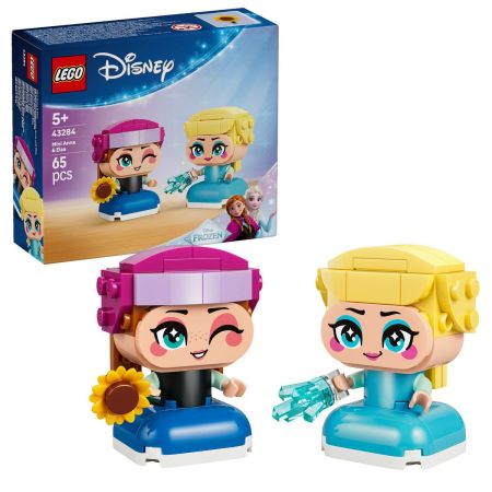 Miniprintesele Anna si Elsa, 5 ani+, 43284, 65 piese, Lego Disney