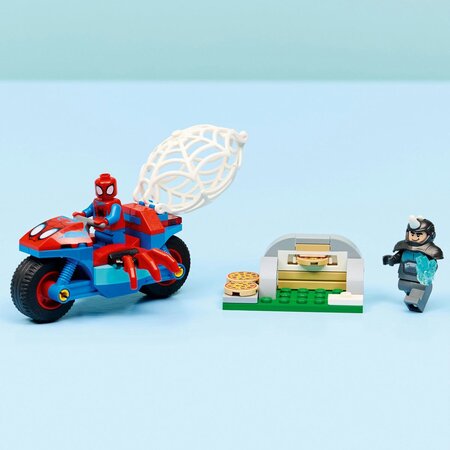 Spidey pe motocicleta vs Rhino, 4 ani+, 11206, Lego Marvel 752957