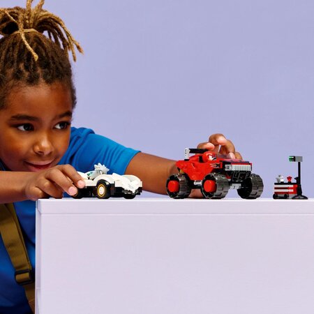 Masina lui Silver vs Camionul gigant al lui Knuckles, 8 ani+, 77118, LEGO Sonic 753022