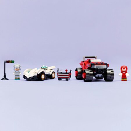 Masina lui Silver vs Camionul gigant al lui Knuckles, 8 ani+, 77118, LEGO Sonic 753021