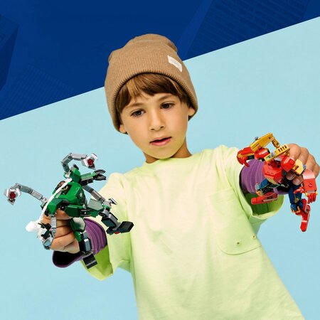Omul Paianjen vs Doc Ock, Batalia robotilor, 6 ani+, 76338, Lego Marvel 753063