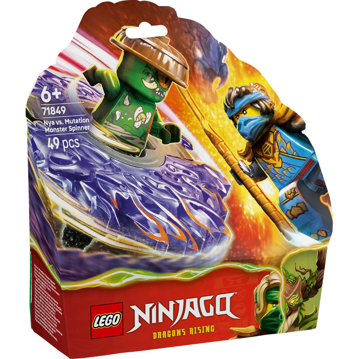 Nya vs Spinnerul monstru cu mutatii, 6 ani+, 71849, Lego Ninjago