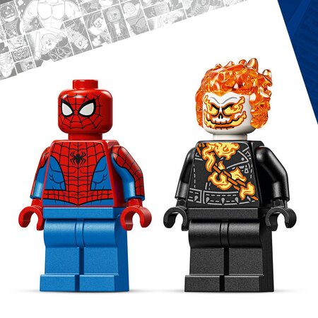 Omul Paianjen vs Calaretul fantoma pe motocicleta, 6 ani+, 76335, Lego Marvel 753084
