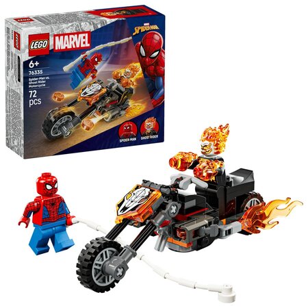 Omul Paianjen vs Calaretul fantoma pe motocicleta, 6 ani+, 76335, Lego Marvel 753089